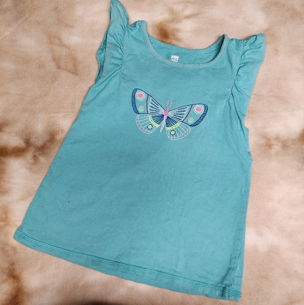Tea Collection Girls Butterfly Tank Top